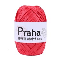마마니트 프라하실 라피아 Raffia 100%, 15 레드