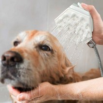 강아지 마사지 샤워헤드 삼퓨목욕 애견샤워기, 핑크