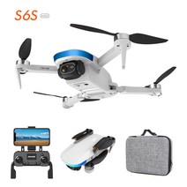 S6S MINI 브러시리스 GPS 고화질 카메라 드론 자동 회항 장거리 항속, 화이트(배터리 2개)