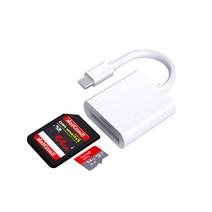 ZRZK SD 카드 리더 Type-C OTG 대응 1대 2역 USB3.0 Microsd sd 카드 리더 사진비디오레코더 고속 양방향 데이터 전송 OTG 기능 Type-C 인터페이스 대응 iPad ProMacBookChromeBookSurface Go