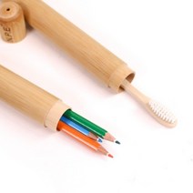 별도표기 NPE 천연 대나무 칫솔 통 케이스 휴대용 에코 보관통 여행용 겸용, 단품
