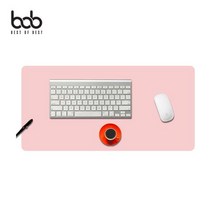 elco bob 컬러 가죽 와이드 장 마우스 게이밍 패드 중형 pro, 블랙, 엘코_ 중형800X400_블랙