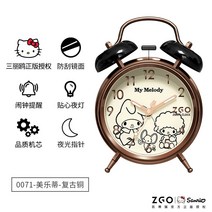 ZGO 헬로키티 탁상시계 산리오 시계 침대옆 캐릭터 무소음, 옵션2