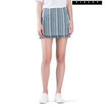 시슬리 컬러 자수 미니 스커트SASK35831 BL