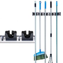 [Su♭] 삼정크린마스터 슬라이딩 알루미늄 행거 5구 마대걸이 빗자루정리 걸레홀더 밀대 청소도구 대걸레 _Πj_ea, Φ본상품Φ