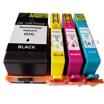 호환 잉크 카트리지 903 XL for hp HP Officejet Pro 6970 6950 6960 6966 6968 6974 6975 올인원 프린터, [04] 1 Set  4pcs
