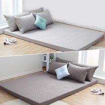 대우침장 7존 9존 싱글 에어매트리스커버 100x200x12, 스카이블루