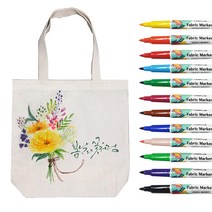 라인프러스 패브릭 마카 12색 세트