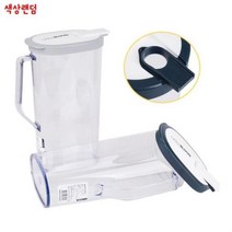 타원 물병 2L 색상랜덤 가정용 냉장고 물통 투명물병 타원형 원형 손잡이 뚜껑 편리한손잡이 보틀 냉장고물병, ◎상품_상품선택◎