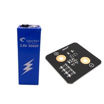 전압 안정화 밸런싱 플레이트가 있는 슈퍼 커패시터 2.8V 3000F 낮은 ESR 자동차 자동 고주파 울트라캐패시터, 01 A