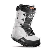 써리투 남성 스노보드 부츠 래쉬드 프리미엄 스프링 브레이크, White/Black, 8