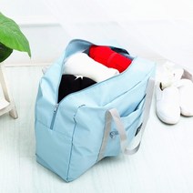 스포츠 가방 접이식 여행 가방 나일론 남녀 공용 패션 더플 토트 대형 핸드백, 04 Blue