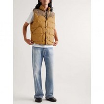 RRL 더블알엘 밀번 스웨이드 패널 퀼팅 재활용 나일론 질레