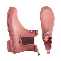 HUNTER 첼시 레인 부츠 핑크