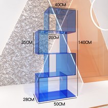 팬트리정리함 사각 수납함 수납박스, 5. 블루(50 28 140)