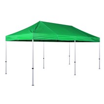 국산 캐노피천막 3MX6M 스틸 알미늄, 캐노피천막 3M×6M / 알미늄(34mm), 녹색