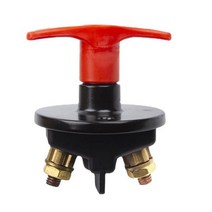 GHSHOP 배터리 분리 안티 200A 8mm 구리 녹 방지 차량용 트럭 오토바이 소형 캠핑카 용 절연체 차단, 86mm, 검은색