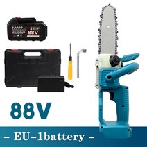 무선 충전식 전기톱 체인톱 기계톱 소형 엔진톱전기 전기 톱 브래킷 체인 톱 나무 커터 절단 기계 목공 도구 배터리, 나는 1배터리 1충전