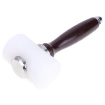 우드카빙키트 가죽 조각 망치 인쇄 도구 DIY 공예 펀치 절단 바느질 나일론 키트 나무 손잡이 190mm, 02 190mm