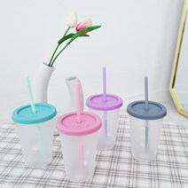 아가프라 심쿵빨대컵2P세트+토끼마개사은품 400ml/3시전, 토끼마개 2P 증정, 심쿵빨대컵A타입(민트+핑크)+토끼마개2p