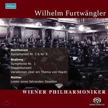 [CD] Wilhelm Furtwangler 베토벤: 교향곡 3 9번 / 브람스: 교향곡 1번 / 말러: 방황하는 젊은이의 노래 : 빈필하모닉 ORF 전후 실황연주집, Altus Music, CD