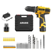 독일 AIRUIDE 무선 전동드릴 21v 충전 임팩 드라이버 해머 드릴, 가정용 전동드릴 세트 12V 기본형(배터리x1)