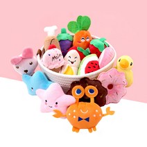 반려동물 강아지 삑삑이 장난감 16종, 수박, 5개
