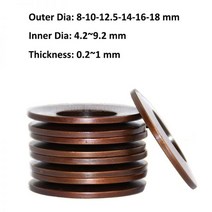 압축 벨빌 디스크 스프링 접시 와셔 충격 흡수기 60Si2MnA OD 8mm 10/12.5mm 14mm 16/18mm ID 4.2 ~ 9.2mm 두께 0.2 ~ 1mm, 16x8.2x0.4mm (C)_10pcs