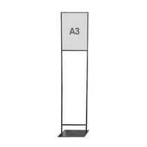 [매대인]삽입식 슬림형 모던 입간판 블랙 A3 HS-451