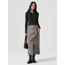 에잇세컨즈 포켓 캐주얼 롱스커트 카키 354927MQ9H