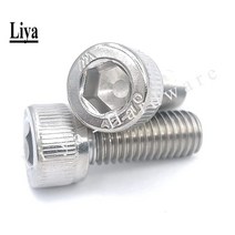 5-50pcs M1.4 M1.6 M2 M3 M4 M5 M6 M8 304 A2-70 스테인리스 DIN912 육각형 소켓 캡 육각 볼트 길이 2-60mm, [09] M8        5pcs, [01] Stainless Steel 304, [15] 18mm