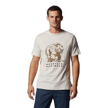 Mountain Hardwear 남성용 레귤러 그리즐리 반팔 스톤 라지