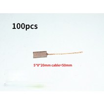충전식 전동자동차 발전기 카본 브러쉬 레귤레이터 도구 부품 100 개 미쓰비시 Lsuzu 닛산 높은 구리 5x8x, 04 5x8x20mm 100pcs