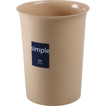 심플 오픈휴지통 베이지 20L 창신리빙, 없음