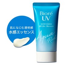 일본 Biore UV 비오레 선크림 아쿠아리치 워터리 에센스 50g 3개 세트 SPF50 PA 선크림 선스크린 얼굴몸용