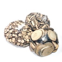 오꿈 천연 나무조각 1kg, 1봉, 06 반원30mm 약530입