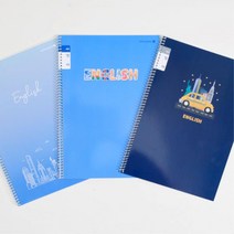 초등저학년 넓은칸 스프링 영어노트5P 초등학생 유선공책 선있는공책 학교