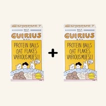 귀리어스 1+1 20% 단백질과 귀리오트밀 가득 프로틴 시리얼 그래놀라, 귀리어스_초코+귀리어스_바나나, 2개