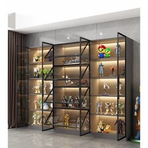 피규어 장식장 led 전시장 케이스 진열장 보관함, 40+40+200 5겹 단일 도어