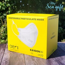 아에르 프로 산업용 마스크 화이트 KA100N (L) 20개입, 40매
