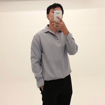 반 오픈 카라 남자 여자 오버핏 링클프리 구김없는 셔츠