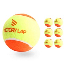 빅토리랩 주니어 테니스공 오렌지2 무압구 6개입