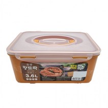 황토락 김치통 5호 소 3.6L 핸들 밀폐 절임 보관용기, 상세페이지 참조