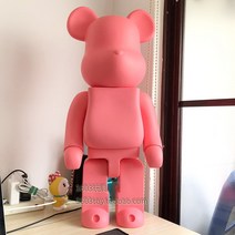 선물 인형 팝아트 토이 펜션 선물용 실내 모던 귀여운 사무실 베어브릭 피규어 곰, 높이 약 70cm, 분홍색