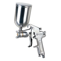 블루텍 중력식 에어스프레이건 세트 W-77 G 2.5mm 400cc 페인트후끼, 1개