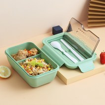 올플래닛 직장인 전자레인지 도시락통 세트, 1개, 도시락세트(그린)