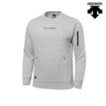 데상트 공용 레귤러핏 스웨터 플리스 원단 맨투맨 SM323RHT93_MGR