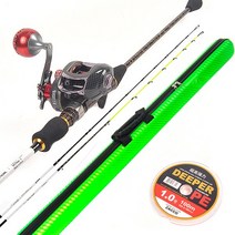 해동 해동 2TOP 썸싱 C155 쭈꾸미 갑오징어 문어 낚시대 세트 +베이트릴+가방, C155 우핸들세트