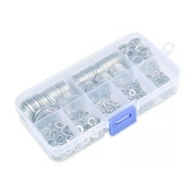 나사 풀림 방지 스텐 와셔 평 평와 샤 360pcs 스테인리스 렌치 볼트 모음 간편한보수, 평와셔360pcs