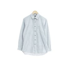 루이까또즈 화이트네이비 체크 면혼방 긴팔셔츠 남자 5738
